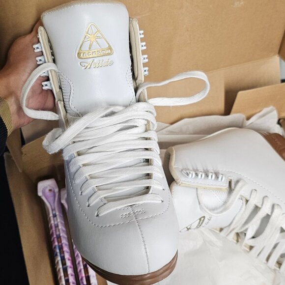 Jackson Artiste Girls Skates, 4.5C, Mark IV Blade, Canskate, Star 1/2 - Picture 10 of 11